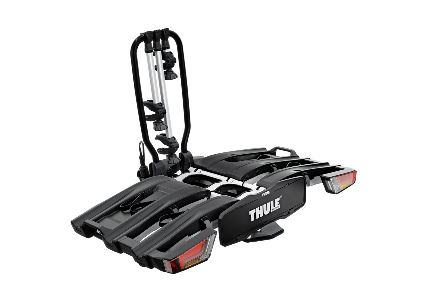 Βάση Ποδηλάτου για Κοτσαδόρο Με Φώτα Thule EasyFold XT 934100 (3 Ποδήλατα) [13 pin] Black/Aluminium